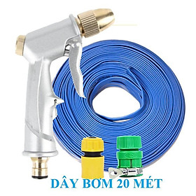 Mua Bộ dây vòi xịt nước rửa xe  tưới cây . tăng áp 3 lần  loại 20m 206622-5 cút sập  nối vàng