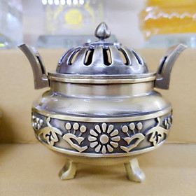 Mua Lư xông trầm - đồng xanh - 13cm