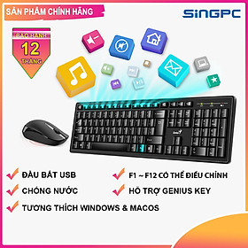 Bộ Bàn Phím Chuột Không Dây Genius Smart KM-8200- Hàng Chính Hãng