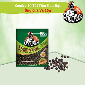 Combo 10 gói tiêu đen hạt ông chà và 15g
