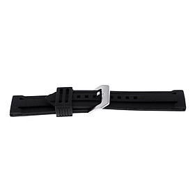 Waterproof Black Silicone Sport Diver Wrist Watch Band Strap 20mm 22mm 24mm 26mm