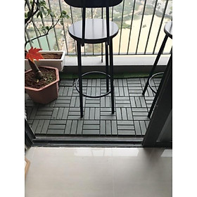 Sàn gỗ ban công (30x30x2.5cm, 1m2=11vỉ) - sàn gỗ vỉ nhựa ban công - sàn gỗ sân vườn - sàn gỗ ngoài trời