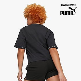 PUMA - Áo thun thể thao nữ cổ tròn tay ngắn POWER Tape 673626-0