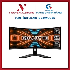 Mua Màn hình Gigabyte G34WQC-EK (34inch/QHD/VA/144Hz/1ms/350nits/HDMI+DP+USB/Loa/FreeSync/Cong) - Hàng Chính Hãng