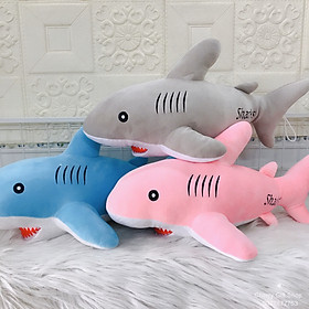 Hình ảnh Gấu Bông Cá Mập Baby Shark Size 40cm Vải Thun Nhung 4 Chiều Cực Xịn - Ảnh Thật Shop Chụp