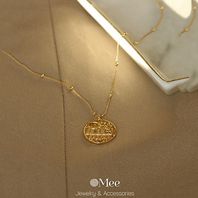 Dây chuyền choker MEE vòng cổ nữ cuban xích size lớn - N2810