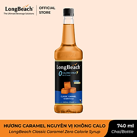 Siro Không Calo Hương Caramel Nguyên Vị - LongBeach Classic Caramel Zero Calorie Concentrated Flavoured Syrup 740 ml