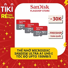 Mua Thẻ nhớ 64GB micro SDXC SanDisk Ultra C10 80MB/s - Hàng Chính Hãng