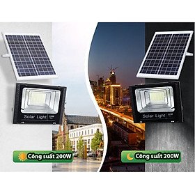 Đèn sân vườn năng lượng mặt trời 416 bóng led Solar Light 200W, 150W, 45W tích hợp nhiều công nghệ mới nhất