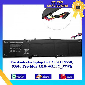 Mua Pin dùng cho laptop Dell XPS 15 9550 9560 Precision 5510- 6GTPY 97Wh - Hàng Nhập Khẩu New Seal