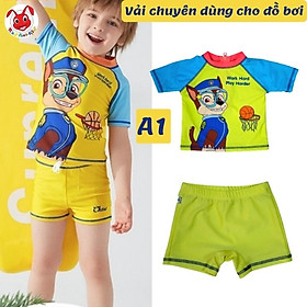 Đồ bơi cho bé trai -gái hình chó cứu hộ 10-39kg - độ co giãn tốt- Kiến Lửa