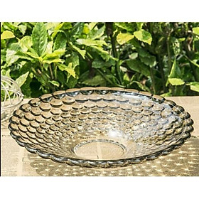 Mua Đĩa bát tô thủy tinh chấm bi vàng soga hàng cao cấp đẹp