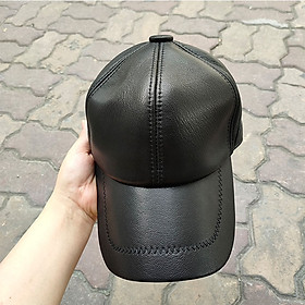 Mũ lưỡi trai nam da dê cao cấp BHY2075 không bong tróc da