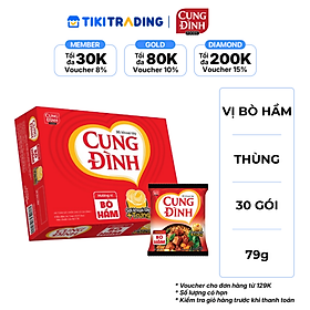 Thùng 30 Gói Mì Khoai Tây Cung Đình Hương Vị Bò Hầm
