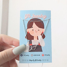 Dây chuyền bạc liền mặt ring & heart  YN JEWELRY SL