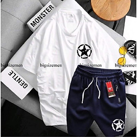 Bộ thể thao big size nam in hình ngôi sao mới lạ