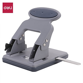 Máy đục lỗ kim loại 35 tờ Deli, Đen, xanh dương, ghi xám - 1 cái E0117