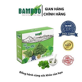 Bột rau má BAMBOO nguyên chất, siêu mịn hộp 60g 20 gói