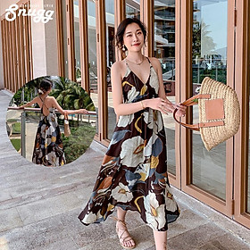 Đầm 2 dây floral Ahasing Sungg