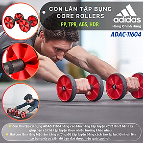 Bánh Xe Đẩy, Con Lăn Tập Bụng Chính Hãng ADIDAS ADAC-11604 Core Rollers (1 Cặp) - Tập Fitness, Gym