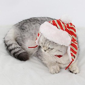 Pet super warm winter hat adjustable pet christmas costume warm in
