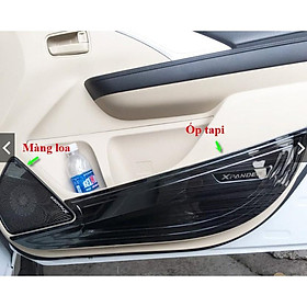 Ốp màng loa và tapli cánh cửa Mitsubishi Xpander 2018-2020 mẫu titan cao cấp - tặng keo trợ dính