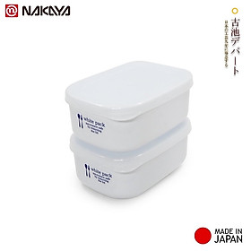 Hộp đựng thực phẩm chữ nhật Nakaya White Pack hàng nội địa Nhật Bản - Made in Japan