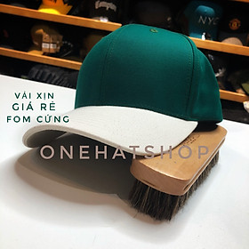 Nón Lưỡi Trai Trơn Hot Trend Bóng Chày fom Baseball  - Vải loại 1- Chất lượng cao- Onehatshop - Xanh lá