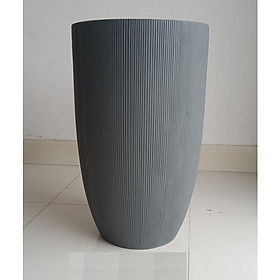 Chậu Xi Măng Sọc Xám