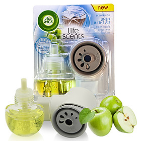 Bộ khuếch tán tinh dầu tự động Air Wick Linen In The Air 19ml QT04988 - hương táo xanh