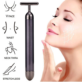 Máy Massage Mặt Hợp Kim 24k, Nâng Cơ Căng Da Mặt Chống Bọng Mắt, Giảm Thâm Quầng Đa Năng