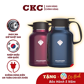 Mua Bình Giữ Nhiệt  Phích Pha Trà DIAMOND (2.2L) Lõi Inox 304 Hàng Chính Hãng Giữ Nhiệt Nóng Lạnh