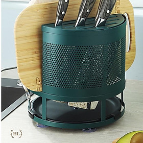 Mua Kệ đựng dao thớt xoay 360 độ đa năng chất liệu hợp kim nhôm máy bay 7075 | KỆ GÀI DAO THỚT XOAY 360 ĐỘ (Nhập Khẩu)