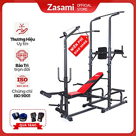 Giàn tạ đa năng kết hợp xà đơn xà kép Zasami 8211 ( chưa gồm  đòn và tạ ) 