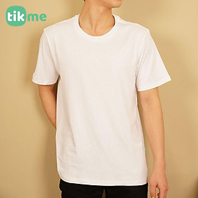 Áo phông unisex trơn in ảnh cá nhân mặt trước size S-3XL chất liệu 100% cotton