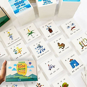 Flashcard tiếng Trung - Bộ 1500 thẻ học từ vựng tiếng Trung thông minh có dịch nghĩa có hình ảnh thông dụng nhất