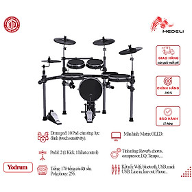 Bộ trống điện tử cao cấp/ Professional Digital Drum Set/ Electronic Drum Kits - Medeli Yodrum - Hàng chính hãng