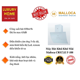 Mua Máy Hút Khói Khử Mùi Áp Tường Dạng Nghiêng Malloca MC 9039W - Hàng Chính Hãng