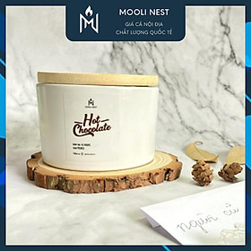 Mua Nến thơm thư giãn trang trí sáp đậu nành hương Socola Hot Chocolate Organic