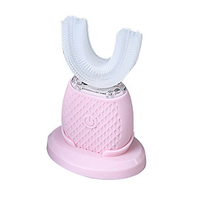 Bàn Chải Đánh Răng Điện Tự Động Kiểu Chữ U Xoay 360 Độ Với 3 Chế Độ Làm Sạch + Đầu Sạc USB