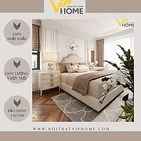 Mua Giường ngủ bọc da nhập khẩu phong cách tân cổ điển đẹp GBD-00113