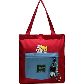 Túi Vải Tote Đeo Chéo Balo Hình Chó Con Hàng Quảng Châu Cực Tốt