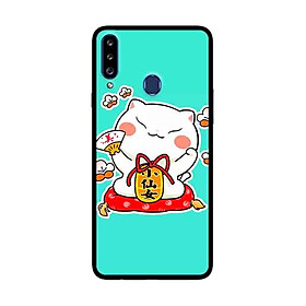 Ốp Lưng Dành Cho Samsung Galaxy A20s mẫu Mèo May Mắn 5 - Hàng Chính Hãng