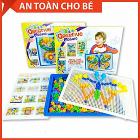 Bộ Đồ Chơi Xếp Hình Nấm Phát Triển Trí Tuệ 296 Chi Tiết Cho Bé