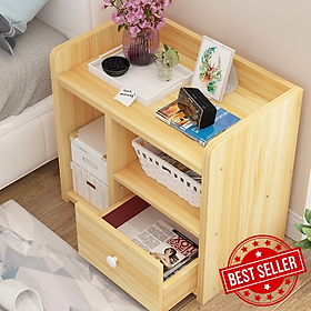 Mua Tab  tủ  kệ đầu giường 3 ngăn bằng gỗ độ thẩm mỹ cao  đã được xử lý mối mọt - Sản phẩm chính hãng miDoctor