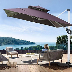 Mua Ô Dù Lệch Tâm Vuông Xoay 360 Độ  Ô dù lệch tâm