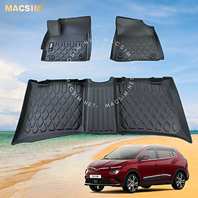 Thảm lót sàn xe ô tô Vinfast VF E34 Nhãn hiệu Macsim chất liệu nhựa TPE cao cấp màu đen(2 hàng ghế)