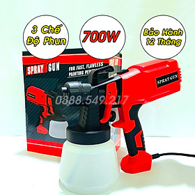 Máy Phun Sơn 700W - Phun Sơn Cầm Tay Dùng Điện  Công Suất Lớn Hàng Chuẩn Lõi Đồng Mẫu Mới