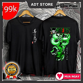 2 Mẫu Áo Thun In Hình Zoro - Monkey D. Luffy One Piece Cực Ngầu, Cực chất Full độc đẹp giá rẻ