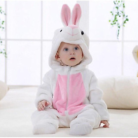 Bộ áo liền quần bằng lông hình thú cho bé ( nhiều mẫu)